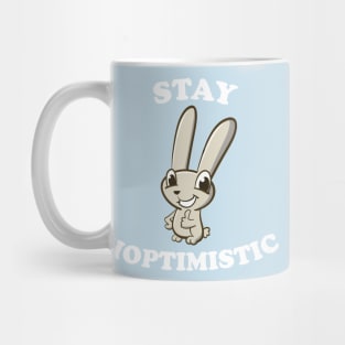 Stay Hoptimistic Bunny Pun Mug